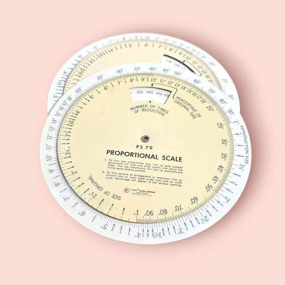 Set of (2) ps 79 proportional scale c-thru ruler - Picture 1 of 5
